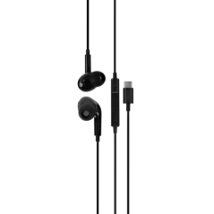 Casque DCU Tecnologic USB Type C - Stéréo - Couleur Noir