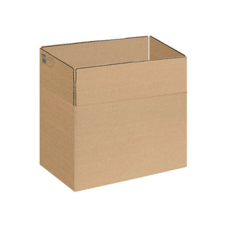 Pack de 10 - Boîtes demballage Dohe à 4 rabats - Dimensions 400x290x220 mm - Carton canal 3 mm - Résistantes et durables