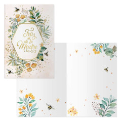 Pack de 6 - Carte de voeux Dohe pour la fête des mères - 11,5x17 cm - Impression en couleur - Impression avec film couleur