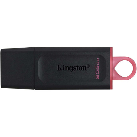 Clé USB Kingston DataTraveler Exodia 256 Go - USB 32 Gen 1 - Avec couvercle - Clip porte-clés - Couleur noire Pendrive