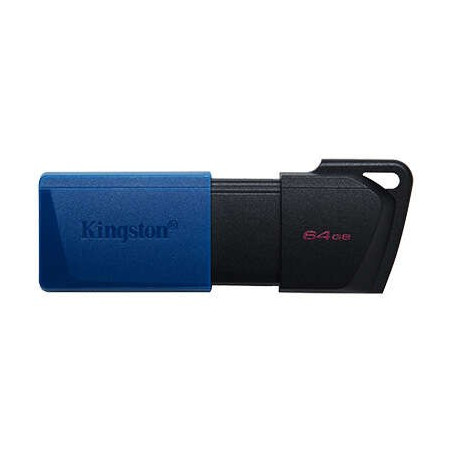 Clé USB Kingston DataTraveler Exodia M 64 Go - USB 32 Gen 1 - Capuchon mobile - Clip porte-clés - Couleur noirbleu Pendrive