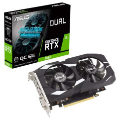 Carte graphique Asus Dual GeForce RTX 3050 OC Edition 6 Go GDDR6 - HDMI DVI DisplayPort