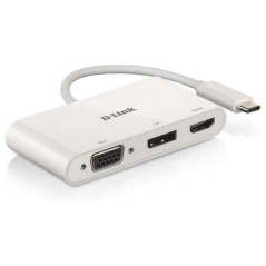 Hub D-Link USB-C vers HDMI, DisplayPort, VGA