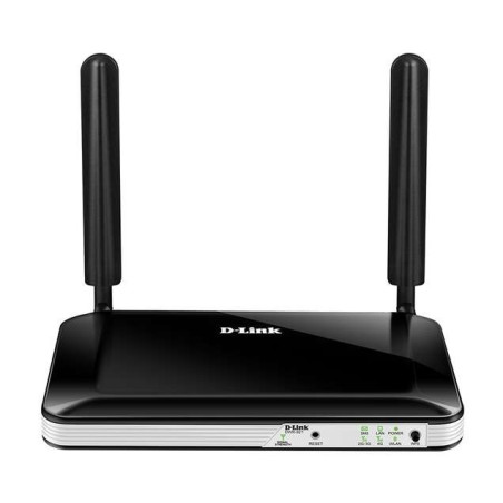 Routeur sans fil WiFi D-Link 4G LTE - Jusqu'à 150 Mbps - 4 ports RJ45 10/100 Mbps - 2 antennes externes - Couleur noir