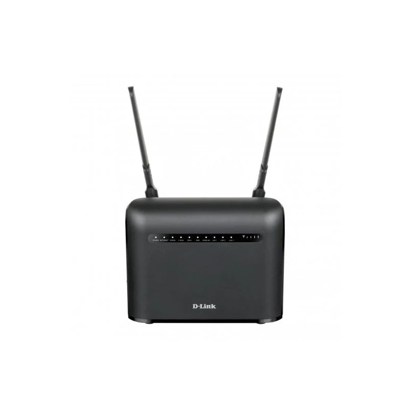 Routeur WiFi D-Link 4G LTE Cat4 AC1200 Dual Band - Vitesse jusqu'à 1200 Mbps - 2 antennes externes - 3 ports RJ-45