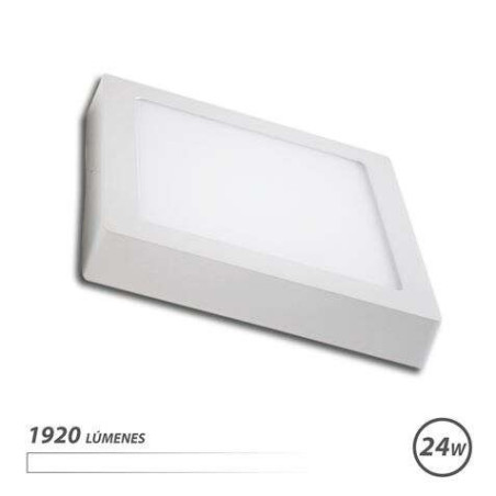 Downlight carré sur mur LED Elbat 24W - Couleur blanche