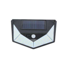 Applique Murale Solaire Elbat 3 Côtés - 250LM - Lumière Froide 6500K - Détecteur de Mouvement - Batterie 1200mAh