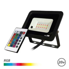 Spot Led Elbat 20W RGB - Télécommande - IP65 - Idéal pour l'extérieur