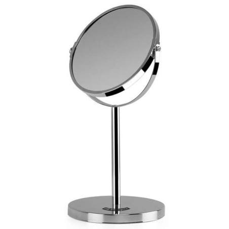 Orbegozo ES 5100 Miroir cosmétique multi-ajustable - Base antidérapante - Finition chromée - Double face avec grossissement X5