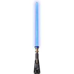 Hasbro Disney Star Wars The Black Series Réplique du sabre laser Obi-Wan Kenobi Force FX Elite – Échelle 1:1 – Effets lumineux