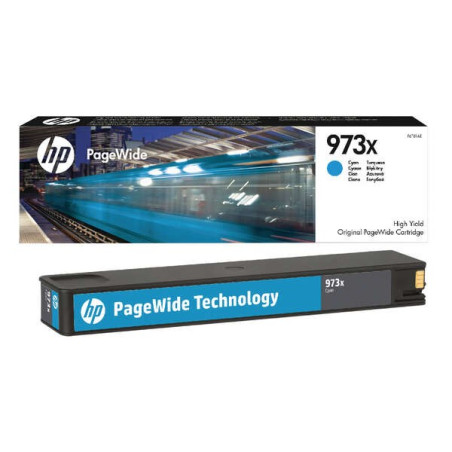 Cartouche d'encre cyan authentique HP 973X - F6T81AE