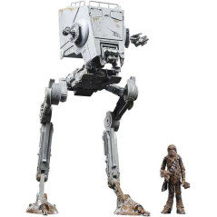 Hasbro Disney Star Wars Vintage Collection Épisode VI Le Retour du Jedi Walker AT-ST + Chewacca - Figurines à collectionner