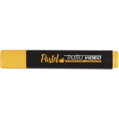 Pack de 12 - Tratto Video Marqueur fluorescent pastel – Pointe biseautée – Encre à eau – Séchage rapide – Couleur orange