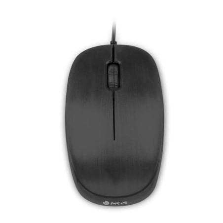 Souris USB NGS Flame 1000dpi - 3 Boutons - Utilisation Ambidextre - Couleur Noir