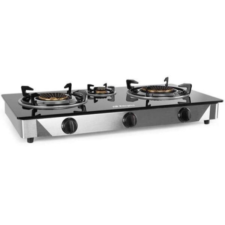 Orbegozo FO 3520 Elegance Cuisinière à Gaz - Allumage Piézoélectrique - 2 Brûleurs Triple Couronne - Sécurité FFD