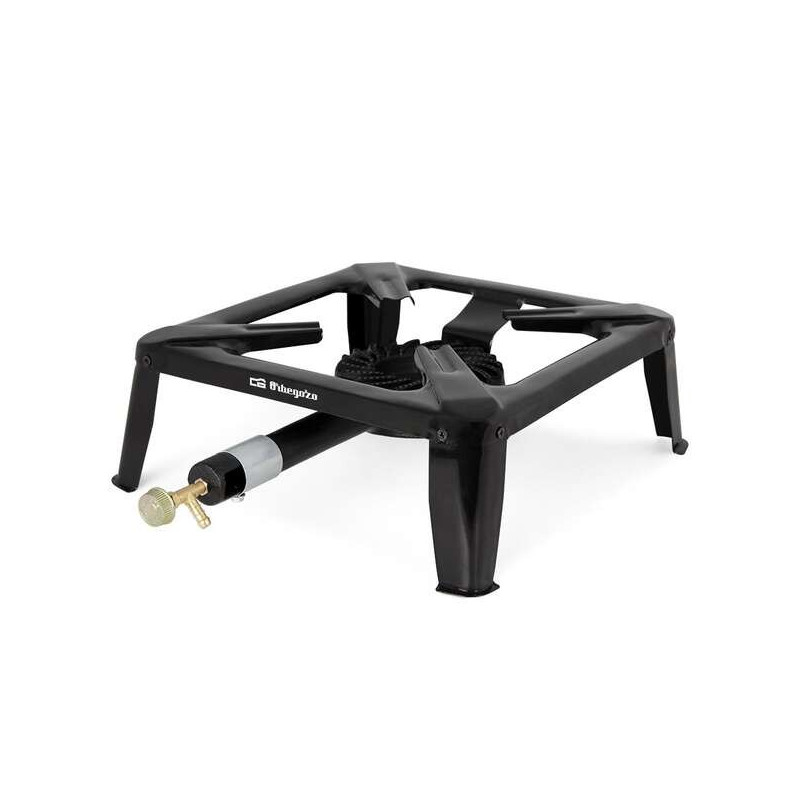 Orbegozo FO 6000 Réchaud à Gaz pour Paellas d'Extérieur - Brûleur Puissant en Fonte - Corps en Acier Émaillé Résistant