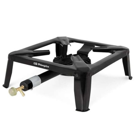Orbegozo FO 6000 Réchaud à Gaz pour Paellas d'Extérieur - Brûleur Puissant en Fonte - Corps en Acier Émaillé Résistant