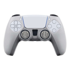 FR-TEC Coque en Silicone Transparente + Grips pour Dualsense PS5 - Protection sans altérer l'apparence