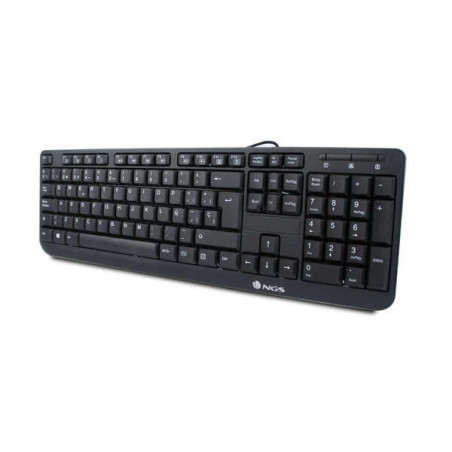 Clavier Multimédia USB NGS FunkyV3 - 12 Touches Multimédia - Câble 140 m - AZERTY Français