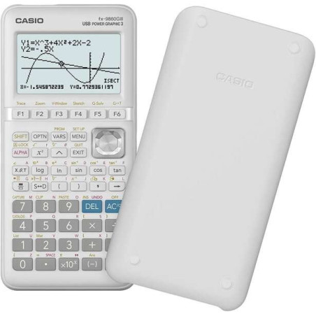 Calculatrice scientifique graphique Casio FX-9860GIII - Écran 8 lignes - Graphiques simultanés de différentes fonctions