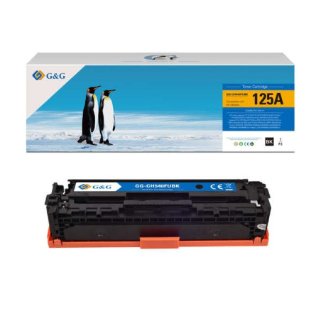 Toner générique noire G&G HP CB540A/CE320A/CF210X/CF210A - Gamme Pro 125A/128A/131X/131A