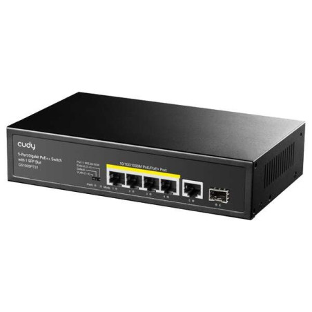 Cudy GS1005PTS1 Commutateur Gigabit PoE+ 5 ports avec 1 port SFP