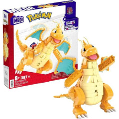 Mattel Mega Construx Wonder Builders Pokémon Dragonite - Figurine de Construction - Taille 19cm env - 387 pièces