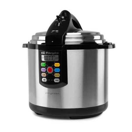 Autocuiseur électrique ultra rapide Orbegozo HPE 6075 - Minuterie programmable - Menus préconfigurés - Économies d'énergie