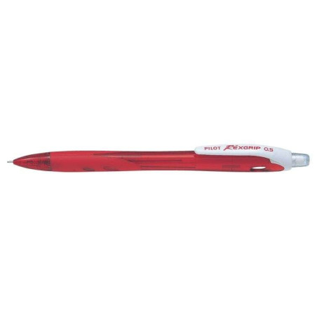 Pack de 10 - Porte-mine Pilot Rexgrip Begreen - Course 0,5 mm - Mine HB - 71,9% plastique recyclé - Corps rouge