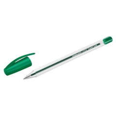 Pack de 50 - Pelikan Stick Super Soft Pen Stroke 1mm - Encre Super Fluide - Prise Triangulaire - Couleur Verte
