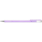 Pack de 12 - Stylo à bille Pentel Hybrid Milky - Pointe fine 0,8 mm - Course 0,4 mm - Encre gel opaque - Couleur violet pastel