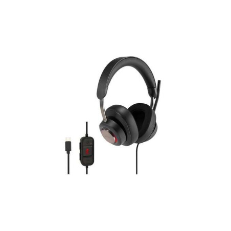 Kensington H2000 Casque circum-aural avec microphone USB-C - Arceau réglable - Coussinets en gel avec effet rafraîchissant