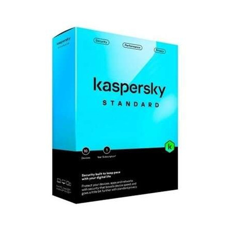 Kaspersky Standard Antivirus - 10 appareils - 1 an de service