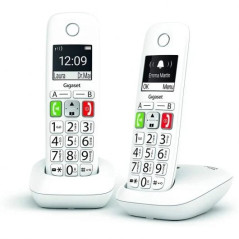Téléphone sans fil Gigaset E290 Duo Dect + 1 Poste - Grand écran N/B - Touches à gros chiffres