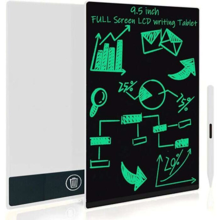 Leotec Nine Tableau blanc numérique LCD 95 avec encre électronique - Pas de lumière bleue - Bouton de verrouillage