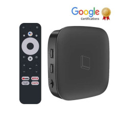 Leotec Show GC216 Récepteur TV Android 4K WiFi Quad Core 2 Go 16 Go - Certification Google et Netflix