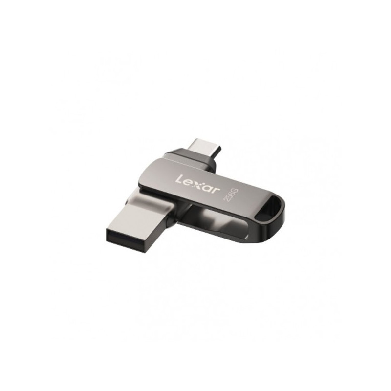 Lexar D400 JumpDrive Dual Drive USB 3.1 Type-C Mémoire 256 Go - Transferts rapides jusqu'à 130 Mo/s