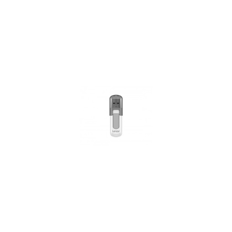 Clé USB Lexar JumpDrive V100 64 Go - Compacte et portable - Interface USB 2.0 - Couleur blanche