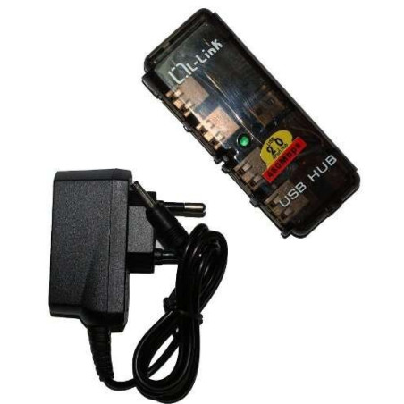 Hub L-Link LL-UH-404L 4 ports USB 2.0 avec alimentation