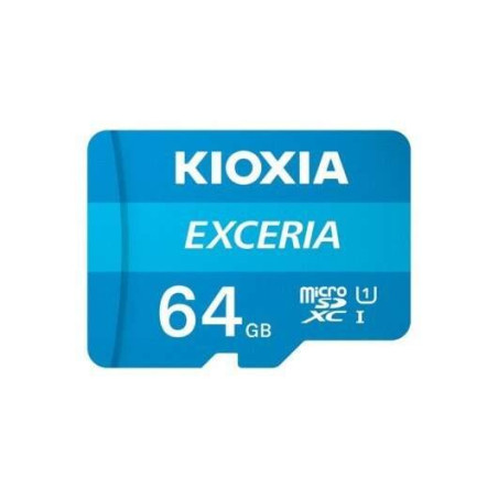 Carte Micro SDXC Kioxia Exceria 64 Go UHS-I Classe 10 avec adaptateur