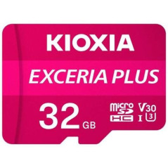 Carte Micro SDHC Kioxia Exceria Plus 32 Go UHS-I U3 V30 A1 Classe 10 avec adaptateur