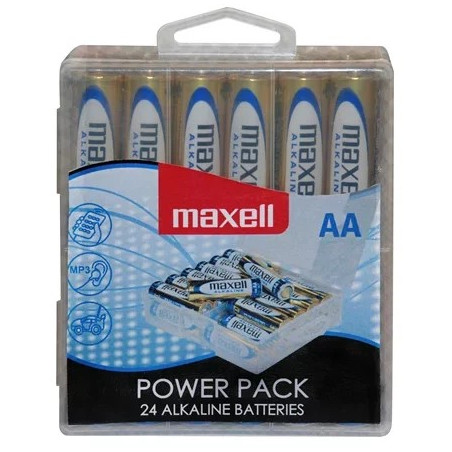 Maxell Lot de 24 piles alcalines LR06 AA 15 V