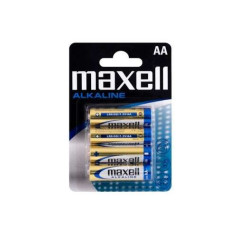 Maxell Pack de 4 Piles Alcalines LR06 AA 15V