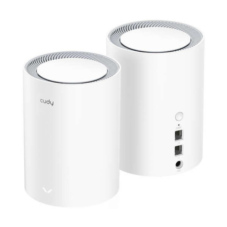 Cudy M1800 Pack de 2 Systèmes Bi-Bande WiFi 6 Mesh AX1800 - 1201Mbps en 5GHz, 574Mbps en 2,4GHz