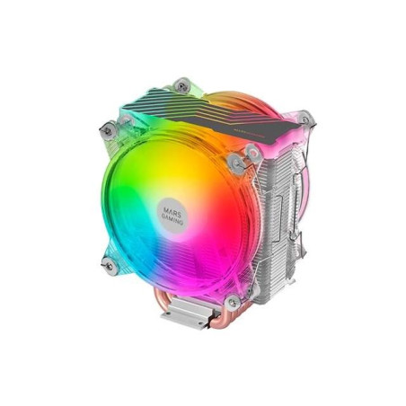 Ventilateur CPU Mars Gaming Double 120 mm avec dissipateur thermique - Éclairage ARGB - Jusqu'à 220 W