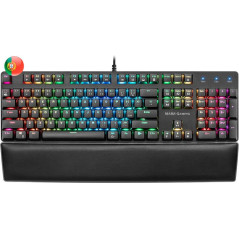 Clavier mécanique Mars Gaming MK5 RGB - 435 x 129 x 37 mm - Commutateurs OUTEMU SQ - Design de jeu solide