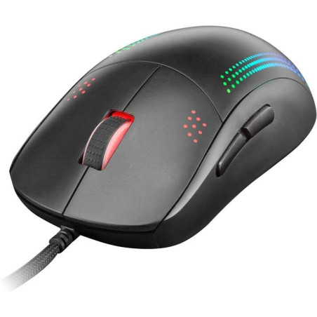 Mars Gaming MMPRO Souris ambidextre professionnelle 32K DPI - Conception ambidextre ultralégère - Éclairage chromatique RVB