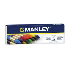 Manley Pack de 15 Cires Douces au Trait Lisse - Idéales pour une Grande Variété de Techniques et dApplications
