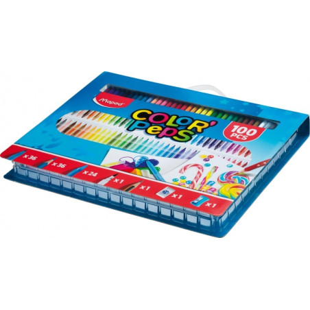 Maped ColorPeps Pack de 100 pièces de coloriage