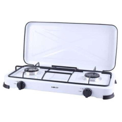Cuisinière à Gaz Muvip 2 Feux - Allumage Manuel - Grilles Amovibles - Couvercle de Protection